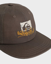 QUIKSILVER AFFECTED SNAPBACK CAP – MENS CANVAS SURF SNAPBACK IN MAJOR BROWN