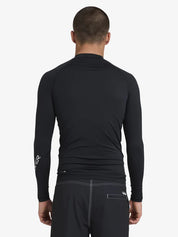 QUIKSILVER ALL TIME LONG SLEEVE RASH VEST – MENS UPF 50+ SURF RASHIE BLACK