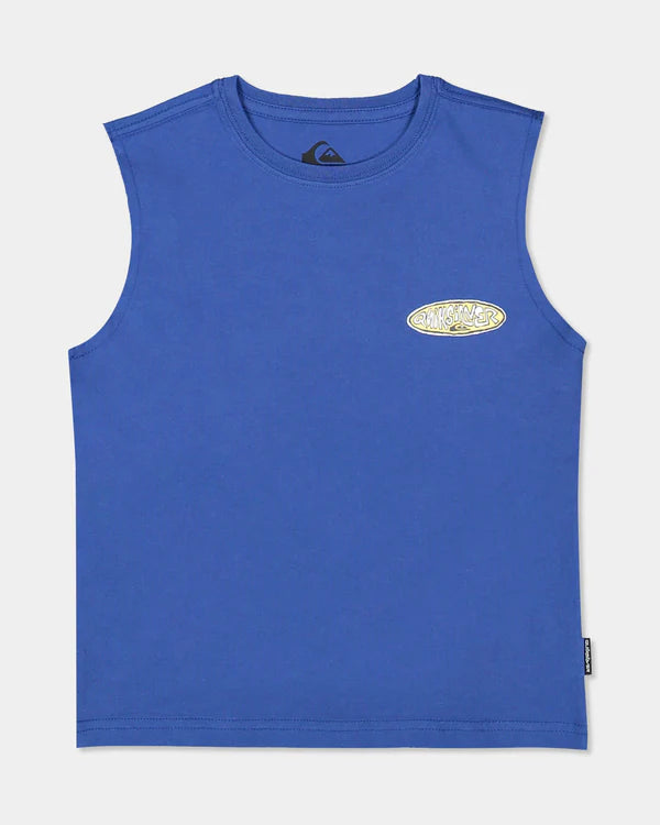 QUIKSILVER BOYS 2-7 TUNNEL VISION MUSCLE TOP – MONACO BLUE