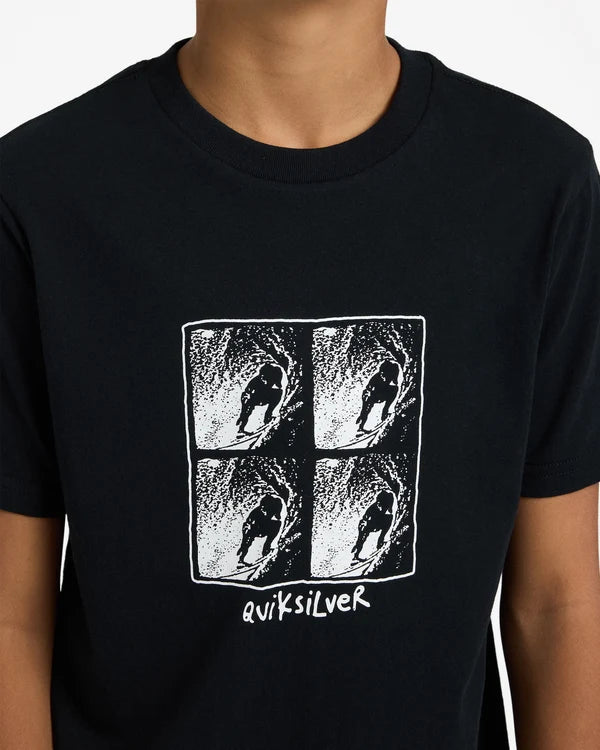 QUIKSILVER BOYS 8-16 GREEN ROOM T-SHIRT – BLACK