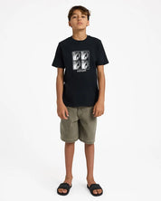 QUIKSILVER BOYS 8-16 GREEN ROOM T-SHIRT – BLACK
