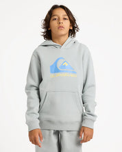 QUIKSILVER BOYS COMP LOGO PULLOVER HOODIE KIDS FLEECE SURF HOODIE QUARRY 8-16