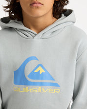 QUIKSILVER BOYS COMP LOGO PULLOVER HOODIE KIDS FLEECE SURF HOODIE QUARRY 8-16