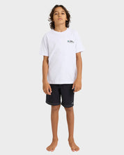 QUIKSILVER BOYS KEHU TOHU T-SHIRT 8–16 – KIDS SURF GRAPHIC TEE IN WHITE