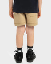 QUIKSILVER BOYS TAXER WALKSHORTS 2–7 – KIDS KHAKI CASUAL SHORTS WITH DRAWCORD