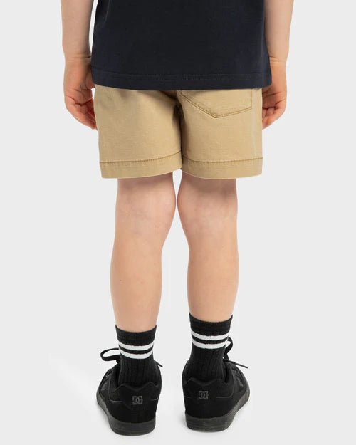 QUIKSILVER BOYS TAXER WALKSHORTS 2–7 – KIDS KHAKI CASUAL SHORTS WITH DRAWCORD