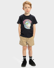 QUIKSILVER BOYS TAXER WALKSHORTS 2–7 – KIDS KHAKI CASUAL SHORTS WITH DRAWCORD