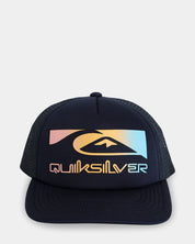 QUIKSILVER BOYS VERMIN PACK CAP 2–7 – KIDS FOAM TRUCKER HAT IN DARK NAVY