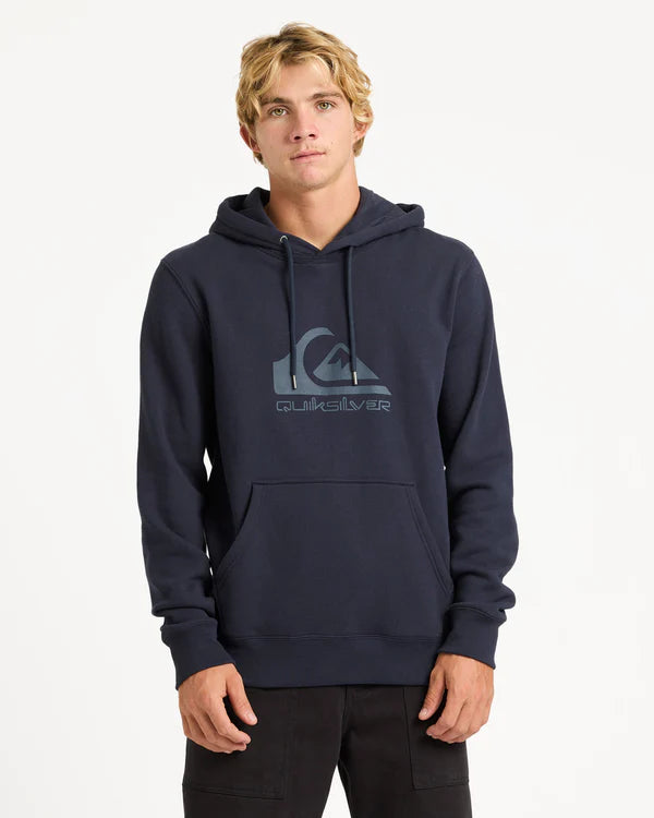 QUIKSILVER COMP LOGO PULLOVER HOODIE MENS FLEECE SURF HOODIE DARK NAVY