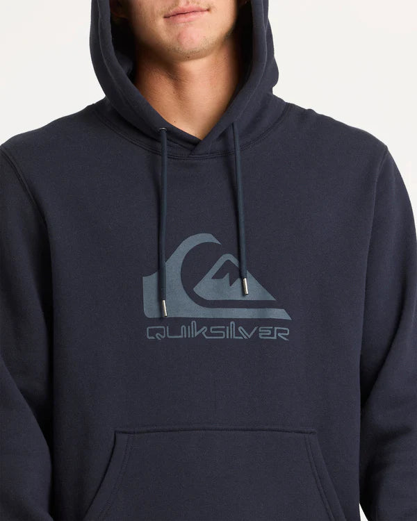 QUIKSILVER COMP LOGO PULLOVER HOODIE MENS FLEECE SURF HOODIE DARK NAVY