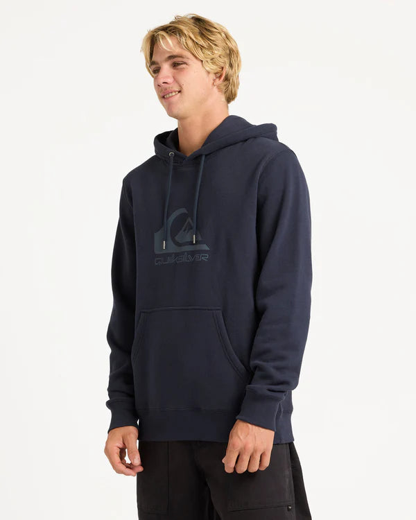 QUIKSILVER COMP LOGO PULLOVER HOODIE MENS FLEECE SURF HOODIE DARK NAVY