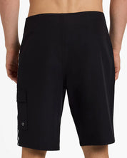 QUIKSILVER MENS ARCH CARGO 20" BOARDSHORTS – BLACK