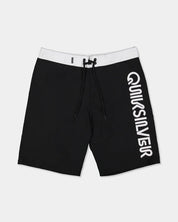 QUIKSILVER MENS EVERYDAY OMNI LOGO 17" BOARDSHORTS – BLACK