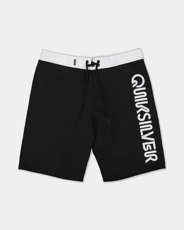 QUIKSILVER MENS EVERYDAY OMNI LOGO 17" BOARDSHORTS – BLACK