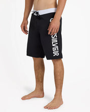QUIKSILVER MENS EVERYDAY OMNI LOGO 17" BOARDSHORTS – BLACK