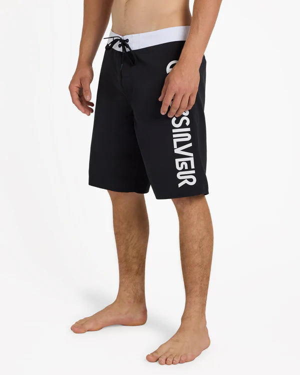 QUIKSILVER MENS EVERYDAY OMNI LOGO 17" BOARDSHORTS – BLACK