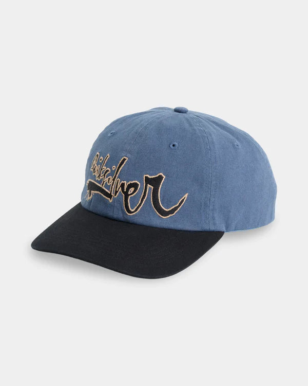 QUIKSILVER MENS IMPAIRED 6 PANEL CAP – DARK DENIM