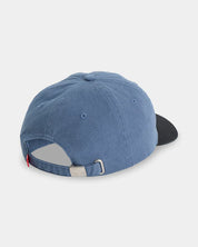 QUIKSILVER MENS IMPAIRED 6 PANEL CAP – DARK DENIM