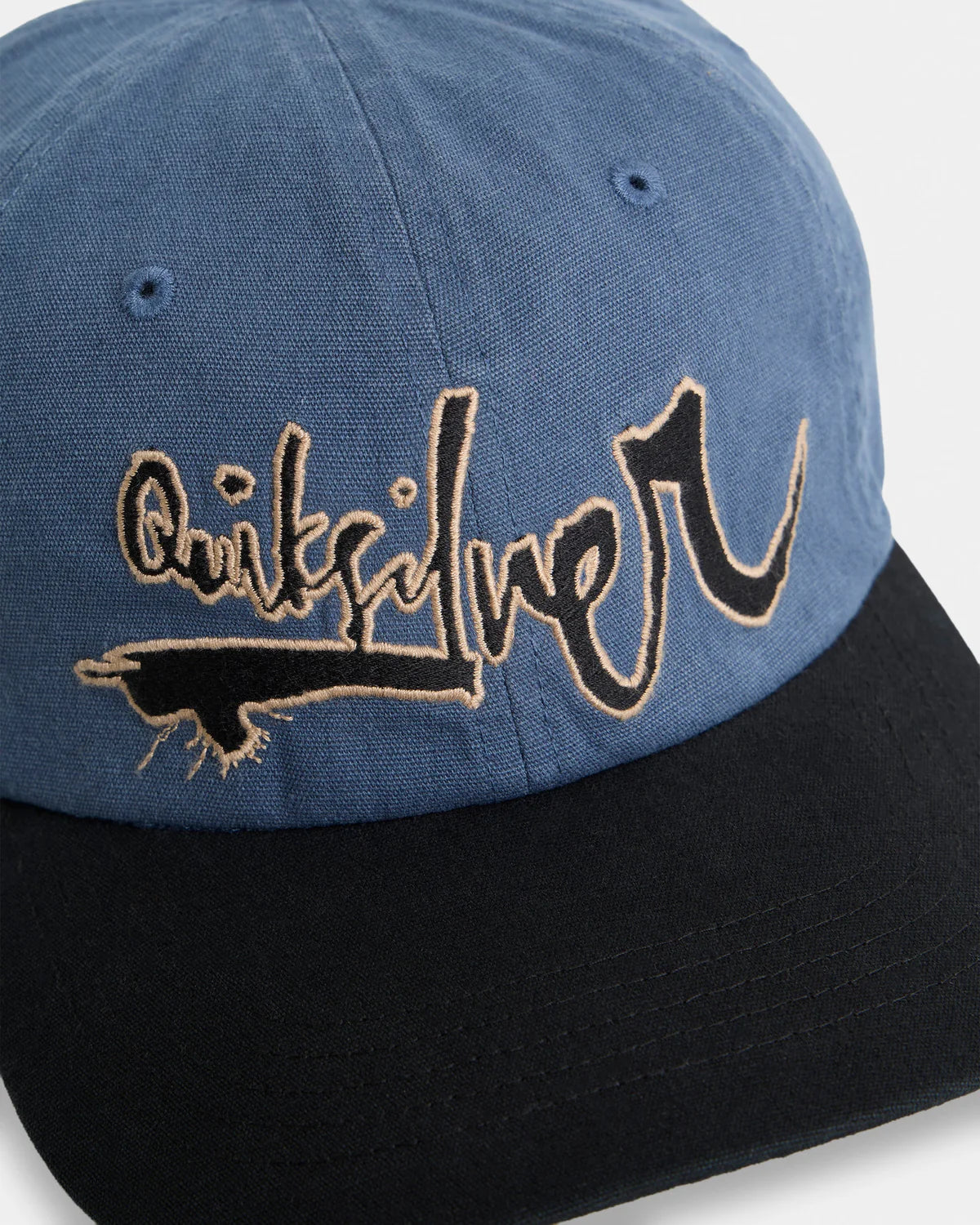 QUIKSILVER MENS IMPAIRED 6 PANEL CAP – DARK DENIM
