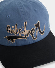 QUIKSILVER MENS IMPAIRED 6 PANEL CAP – DARK DENIM
