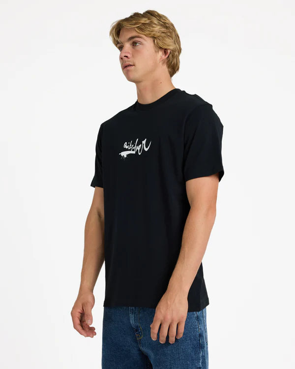 QUIKSILVER MENS IMPAIRED T-SHIRT – BLACK