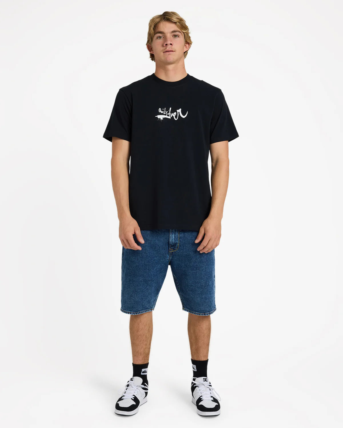 QUIKSILVER MENS IMPAIRED T-SHIRT – BLACK