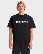 QUIKSILVER MODULE T-SHIRT – MENS SURF GRAPHIC SHORT SLEEVE TEE IN BLACK