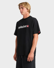 QUIKSILVER MODULE T-SHIRT – MENS SURF GRAPHIC SHORT SLEEVE TEE IN BLACK