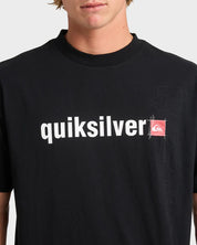 QUIKSILVER MODULE T-SHIRT – MENS SURF GRAPHIC SHORT SLEEVE TEE IN BLACK