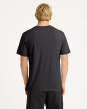 QUIKSILVER RETRO BOX T-SHIRT MENS GRAPHIC SURF TEE VINTAGE STYLE BLACK