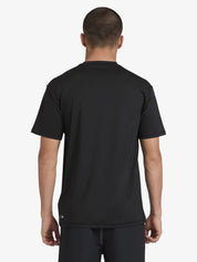 QUIKSILVER SOLID STREAK SURF SHIRT – MENS UPF 50+ SURF TEE IN BLACK