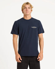 QUIKSILVER SUNFADE T-SHIRT MENS SURF COTTON TEE VINTAGE WASH DARK NAVY