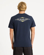 QUIKSILVER SUNFADE T-SHIRT MENS SURF COTTON TEE VINTAGE WASH DARK NAVY