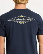 QUIKSILVER SUNFADE T-SHIRT MENS SURF COTTON TEE VINTAGE WASH DARK NAVY