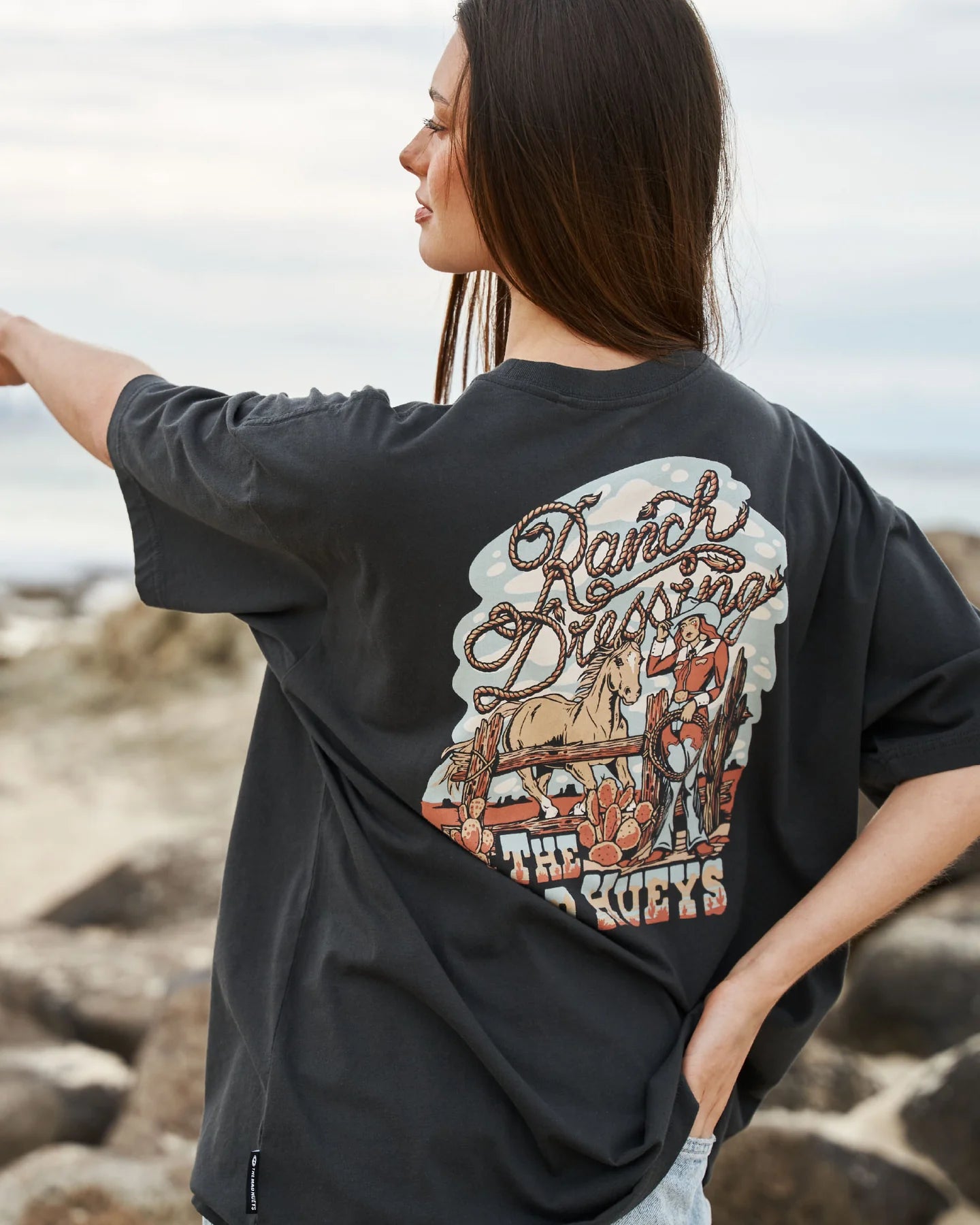 THE MAD HUEYS RANCH DRESSING OVERSIZED TEE