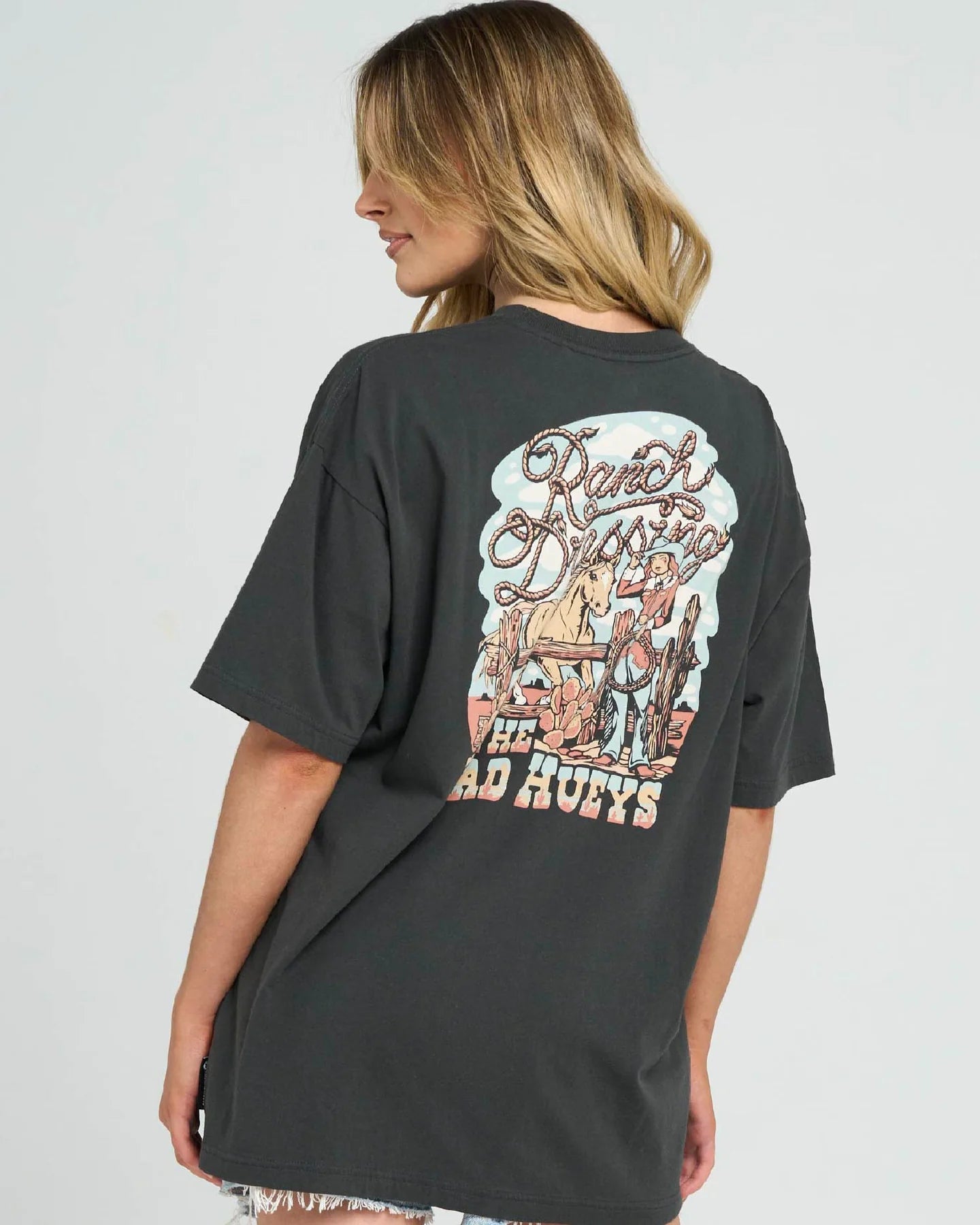THE MAD HUEYS RANCH DRESSING OVERSIZED TEE