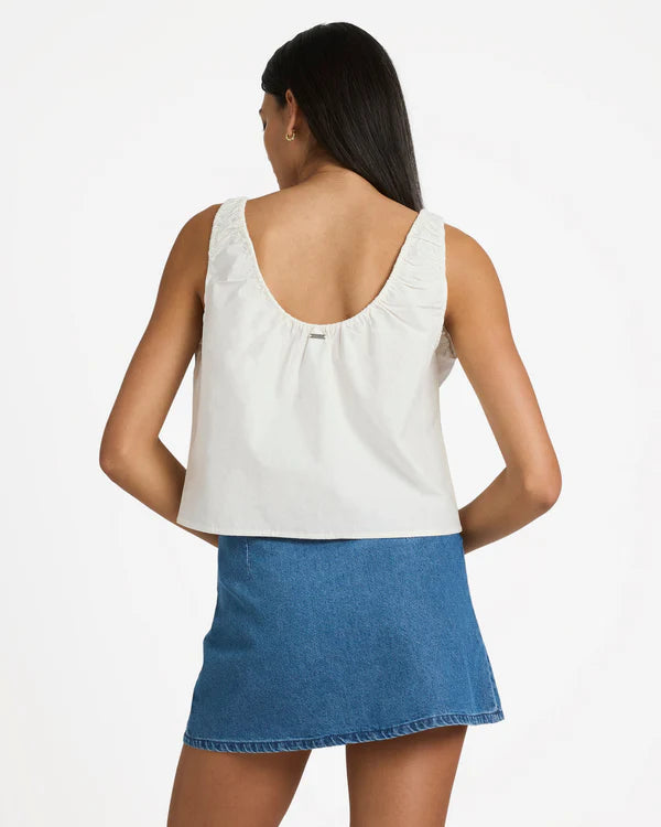 RVCA RAY WOMENS TANK TOP CLOUD SURF BEACH SINGLET