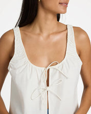 RVCA RAY WOMENS TANK TOP CLOUD SURF BEACH SINGLET