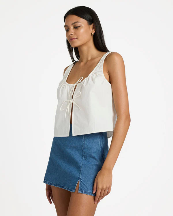 RVCA RAY WOMENS TANK TOP CLOUD SURF BEACH SINGLET