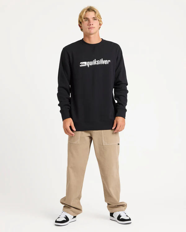 QUIKSILVER REFLEX CREW NECK BLACK