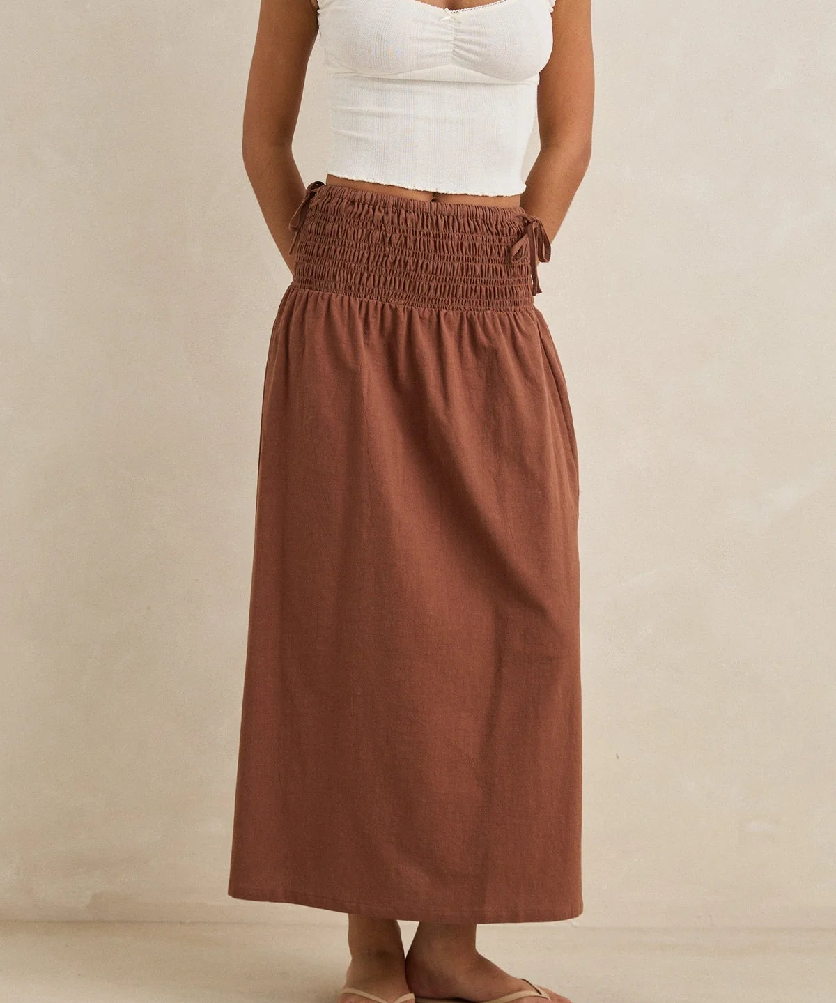 rhythm-alana-tie-side-maxi-skirt-chocolate.webp