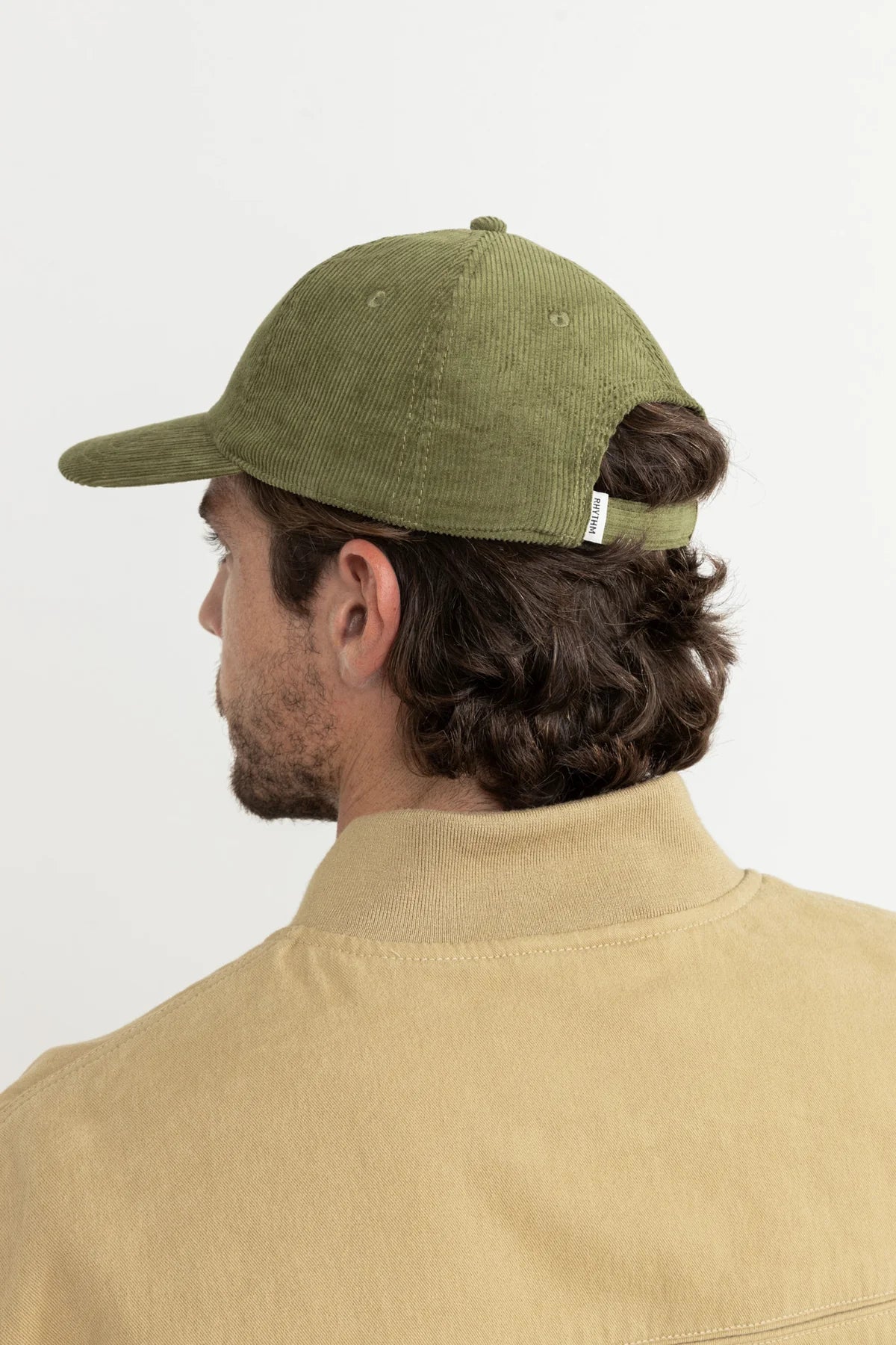 RHYTHM AWAKE CORD CAP – VINTAGE CORDUROY SIX-PANEL STRAP-BACK CAP – SAGE