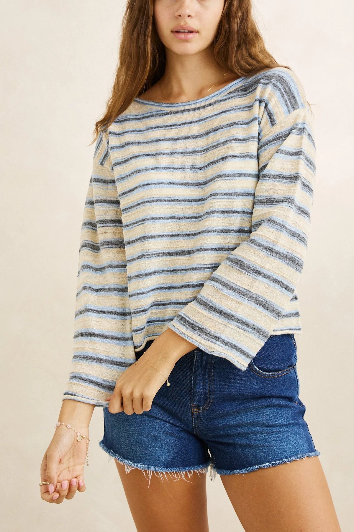RHYTHM BELLE KNIT – BLUE STRIPE