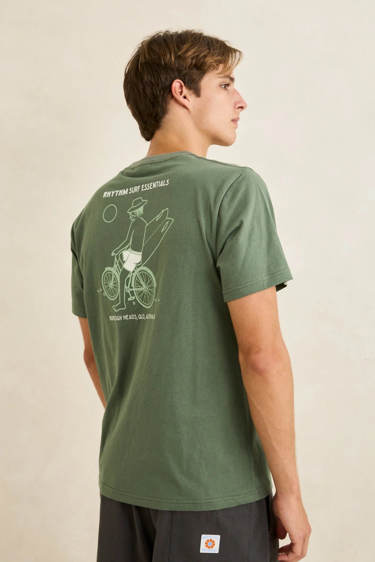 RHYTHM BIKE WANDERER SS T-SHIRT - SEAWEED