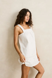 RHYTHM BRODERIE LACE MINI DRESS – WHITE
