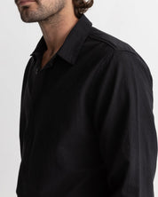RHYTHM CLASSIC LINEN LS SHIRT - BLACK
