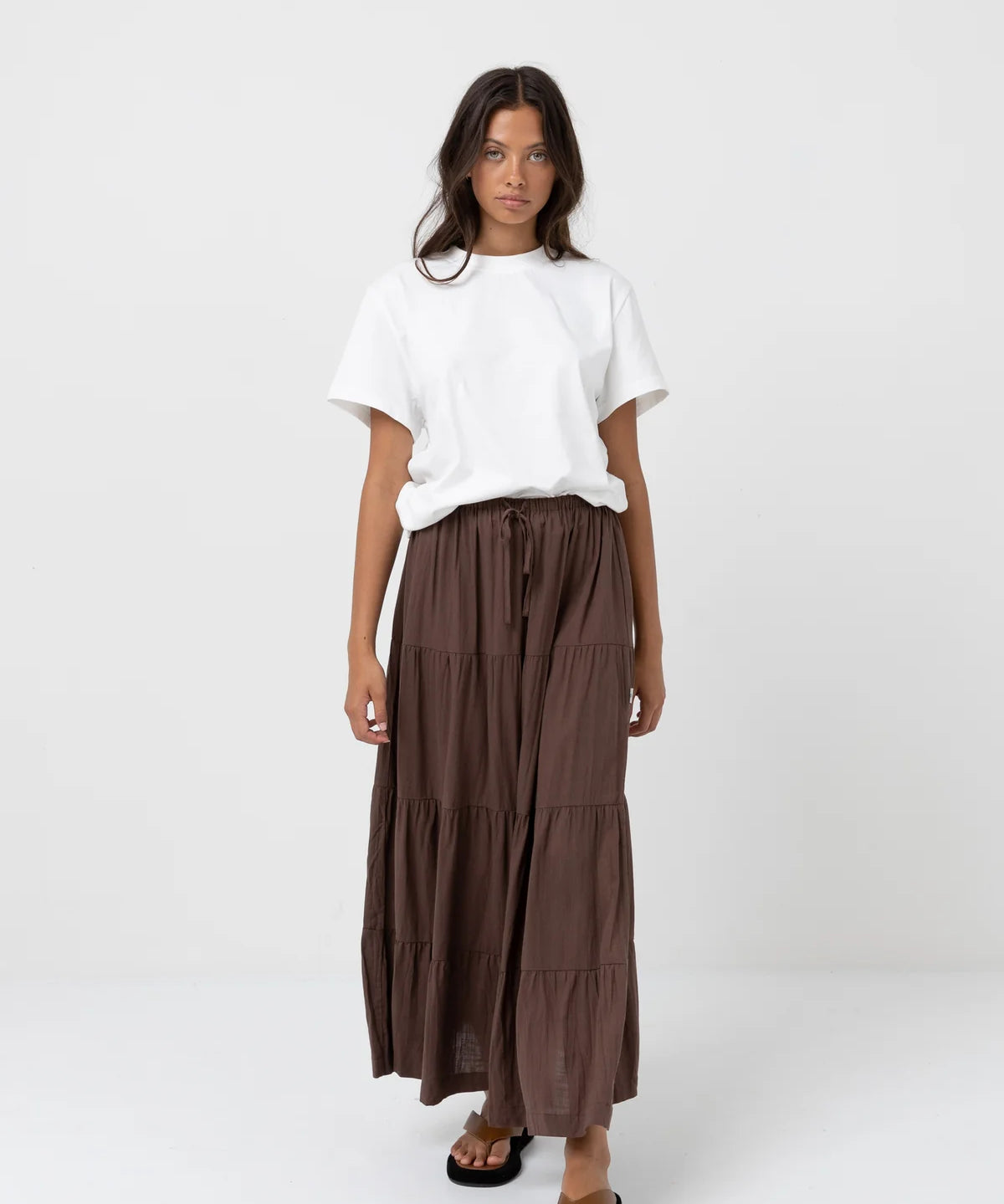 rhythm-classic-tiered-maxi-skirt-chocolate1.webp