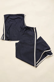 RHYTHM CONTRAST LINEN TRACK PANT – OCEAN