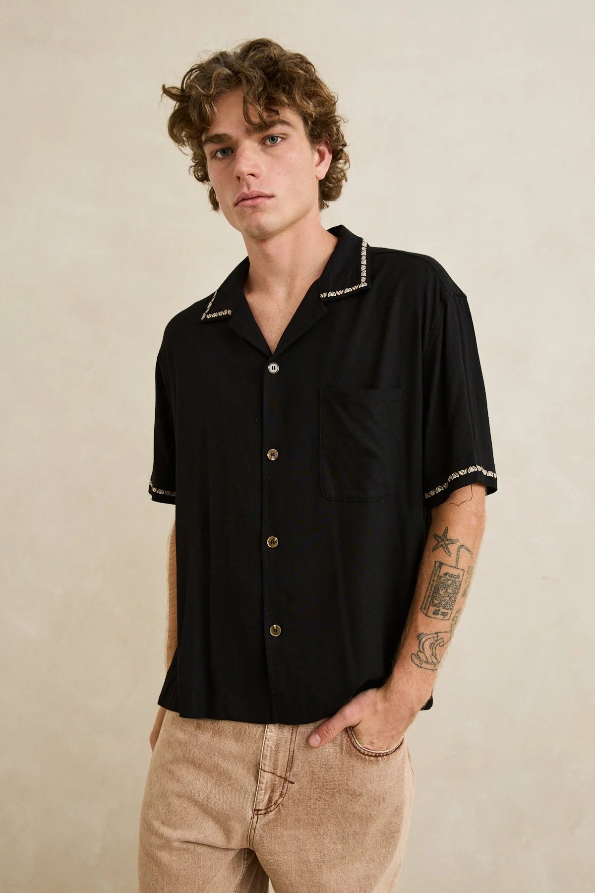 RHYTHM DIEGO SS SHIRT – BLACK