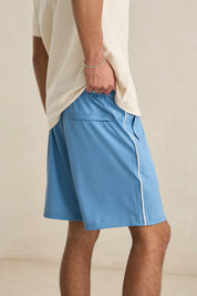 RHYTHM ESSENTIAL BEACH MENS SHORT RELAXED FIT CASUAL SWIM SUMMER BLUE